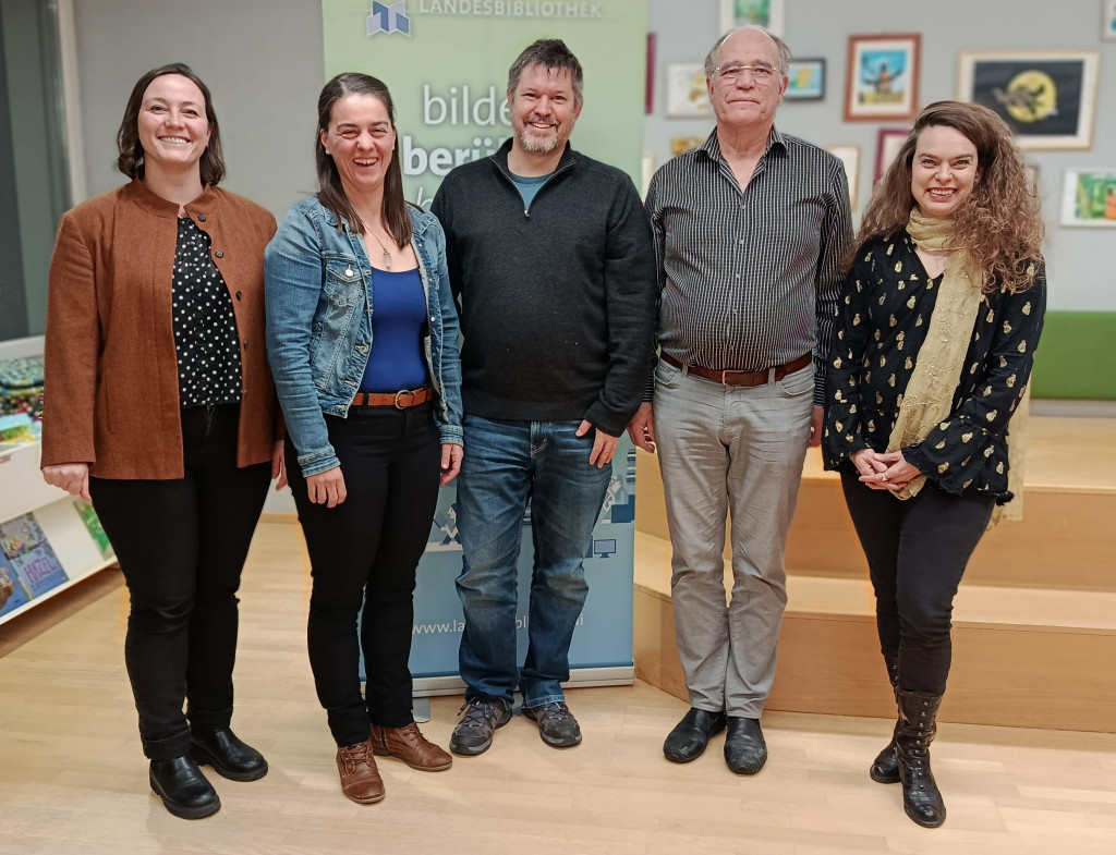 Eliane Schädler, Rosaria Michaela Ackermann, Armin Öhri, Manfred Kieber und Andrea Kind 